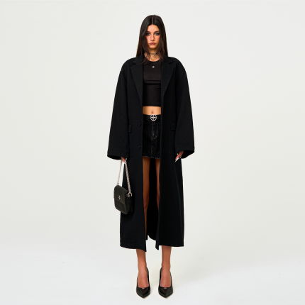 Compass Designer Classical Sports Coat In Black