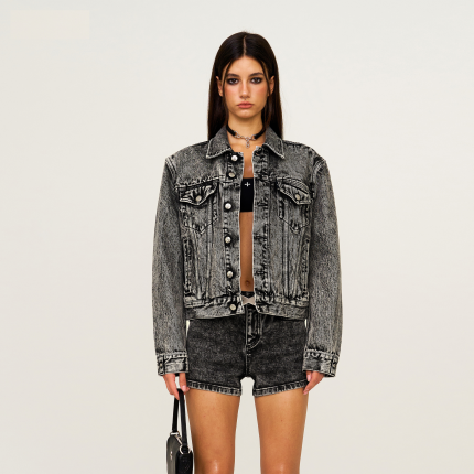 Compass Permanent Denim Jacket Dust Gray