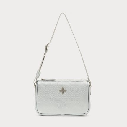 COMPASS BADGE Cross Badge Silver Bag (Small)