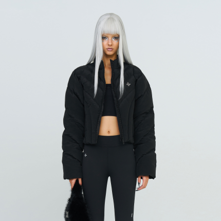 FUTURE Storm Down Puff Jacket In Black
