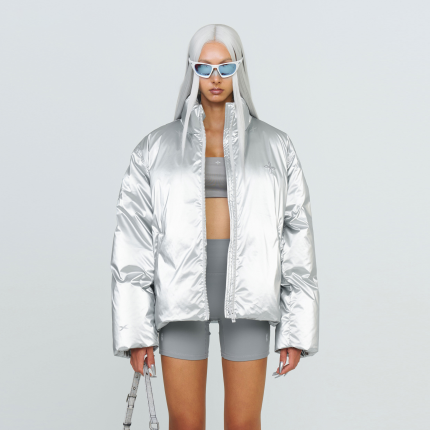 FUTURE X-Storm Air Bubble Puffer Jacket In Silver