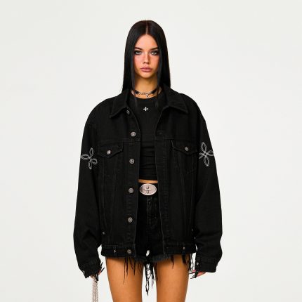 Compass Tarpan Black Denim Jacket