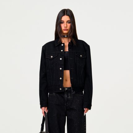 Compass Permanent Denim Jacket Black