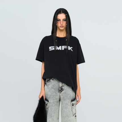 FUTURE SMFK Logo Standard Loose Tee Black