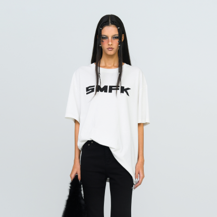 FUTURE SMFK Logo Standard Loose Tee White