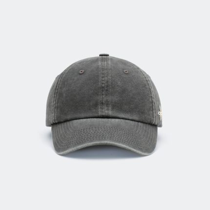 Compass Cross Chain Badge Baseball Cap Storm Gray