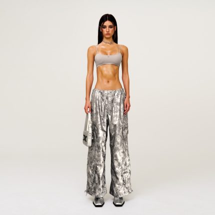 FUTURE Mirage Camouflage Paratrooper Pants Silver