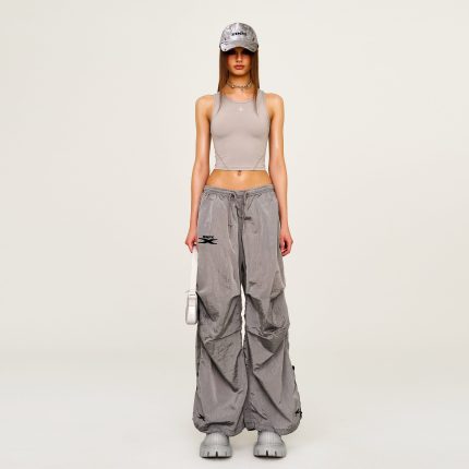 FUTURE Mirage Star Phantom Wide-Leg Sweatpants Gray