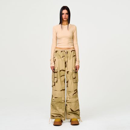 FUTURE Lightning Wide-Leg Track Pants in Camouflage