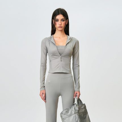 FUTURE Wave Elastic Training Hoodie Silver