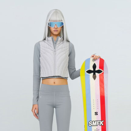 Future Storm Puff Vest Jacket Gray