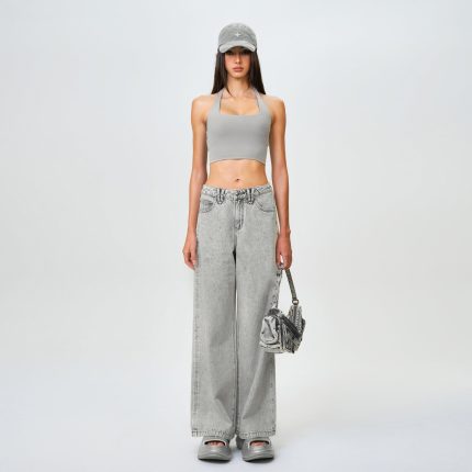 Compass Wild Classic Wide-Leg Jeans Stella Gray