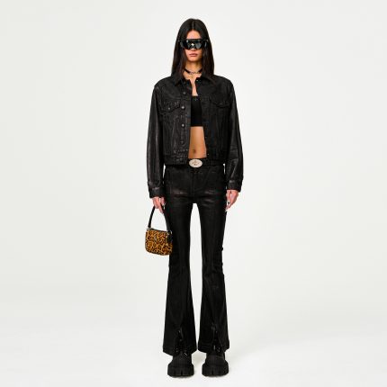 Compass Wild Waxed Denim Flared Jeans