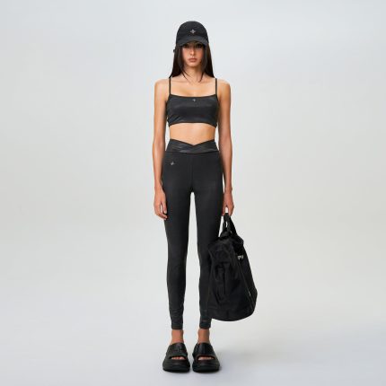 FUTURE Wave High-Waisted Body Shaping Long Pants Black