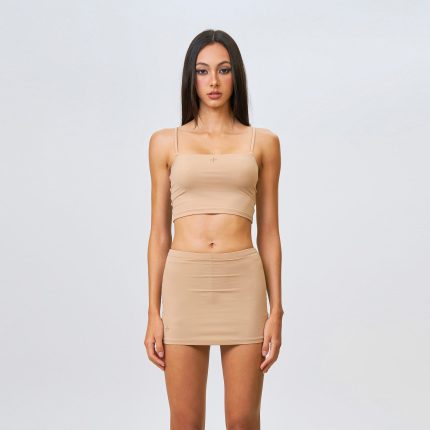 Compass Hug Skin Sports Strap Top Nude