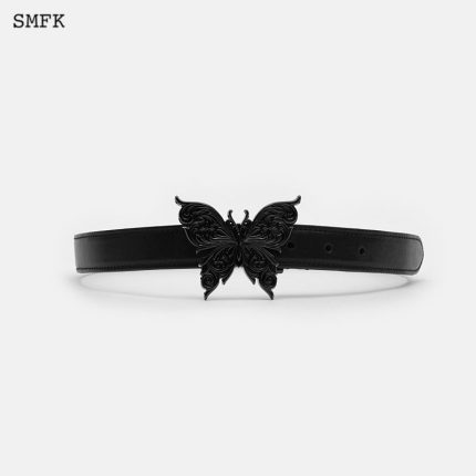 Compass butterfly vintage belt Black