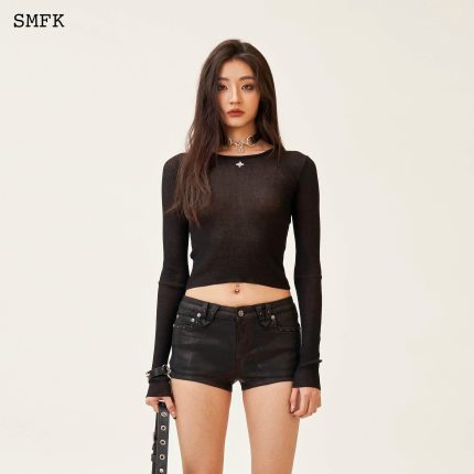 Compass Cross Classic Black Knitted Sweater