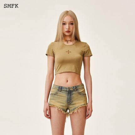 Compass Cross Classic Sporty Tights Tee In Green
