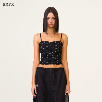 Compass Garden Saro Vest Top Black
