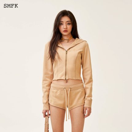 Compass Rove Stray Slim-Fit Hoodie In Sand