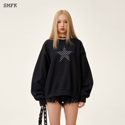 Compass Star Garden Classic Sports Black Sweatshirt