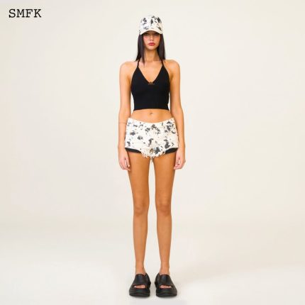 Compass Tarpan Ink Camouflage Short Jeans