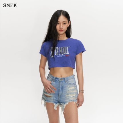 Model Navy Short T-shirt