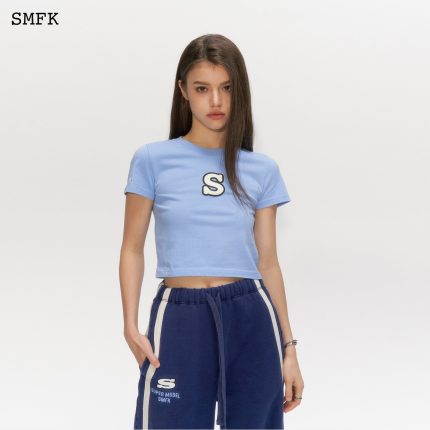 Skinny Model Blue Tight T-shirt