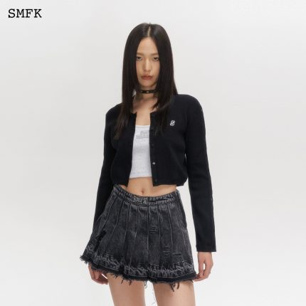 Wilderness Wandering Black Knitted Cardigan