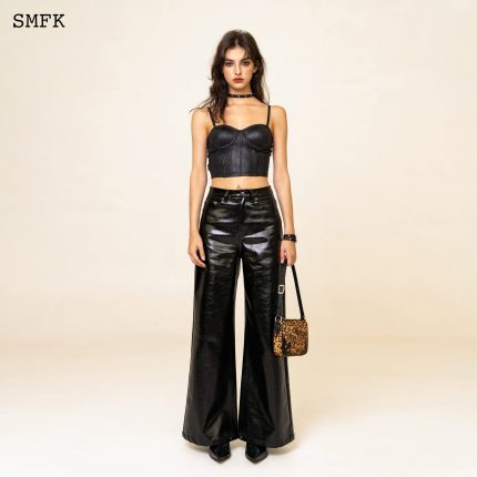 WildWorld Loose Leather Trousers